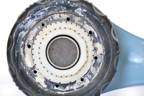 Hard water buildup